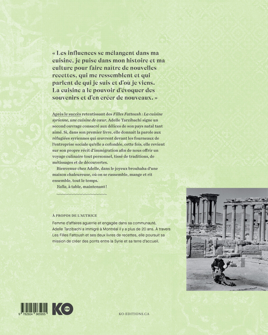 À la table d'Adelle: souvenirs et recettes d’une immigrante syrienne - Numérique